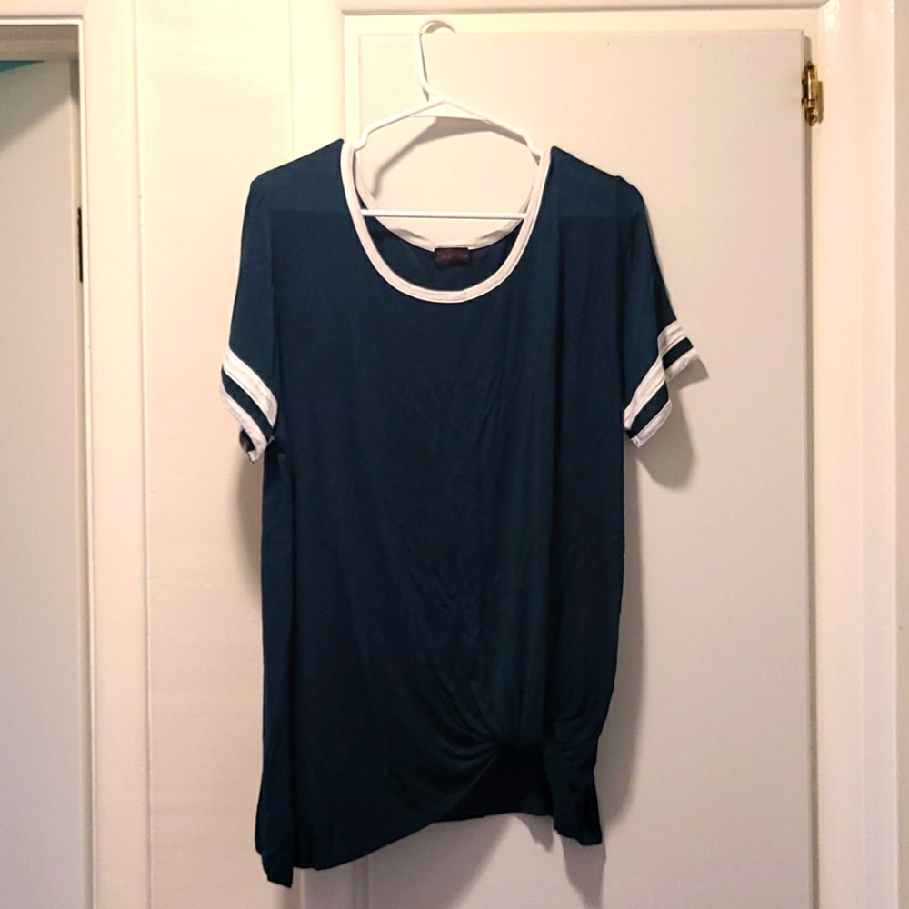 Green Ring Neck Tee